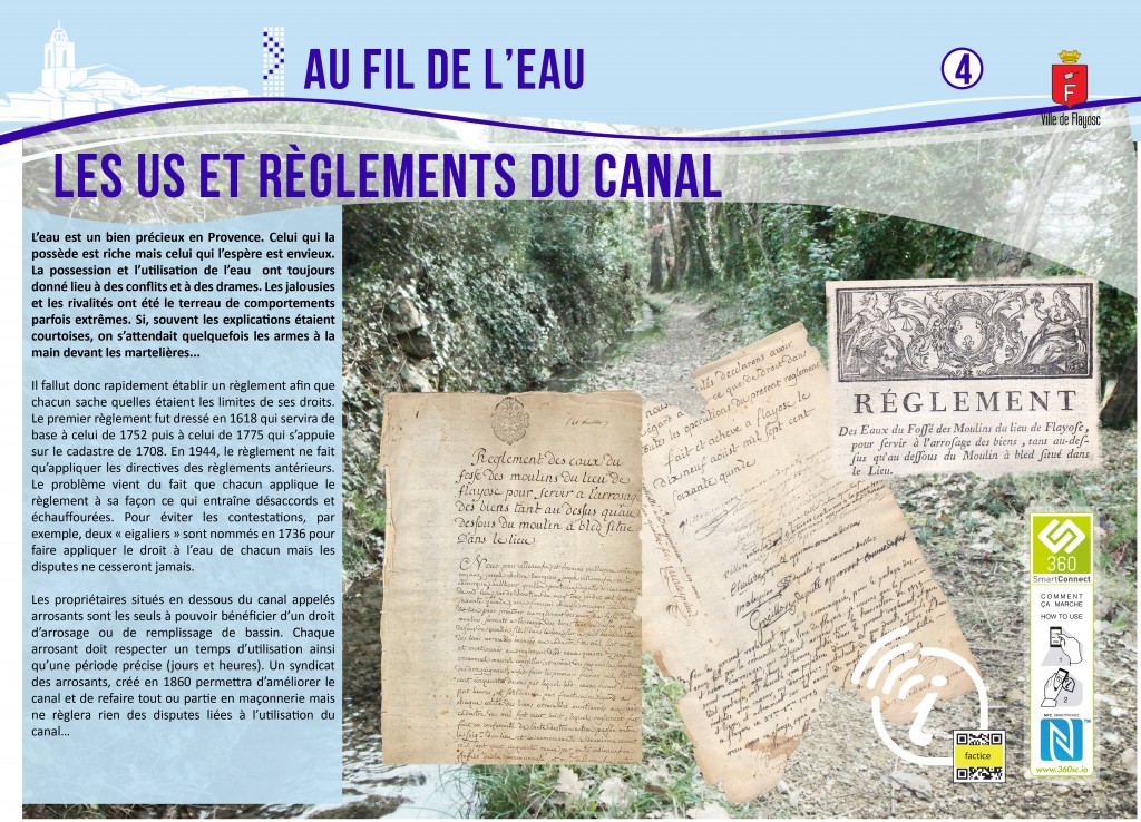 4 Les us et règlements du canal
