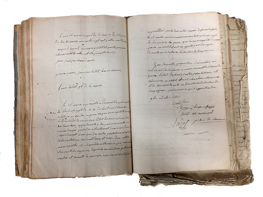 Compte rendu du conseil municipal à propos des biens des Villeneuve (10 mai 1792)