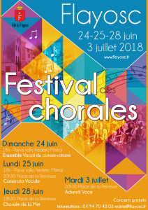 affiche festival chorale