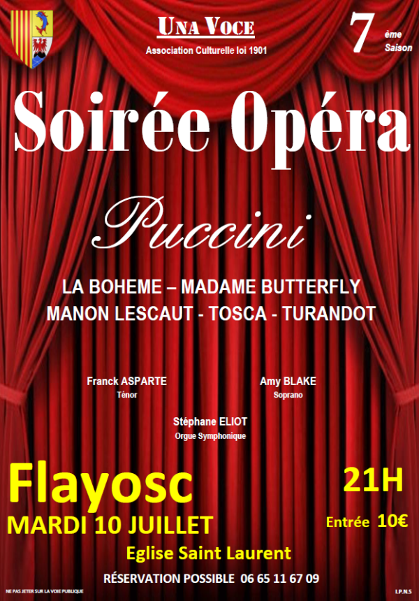 Concert Una Voce Ville de Flayosc Première porte du haut var Paca